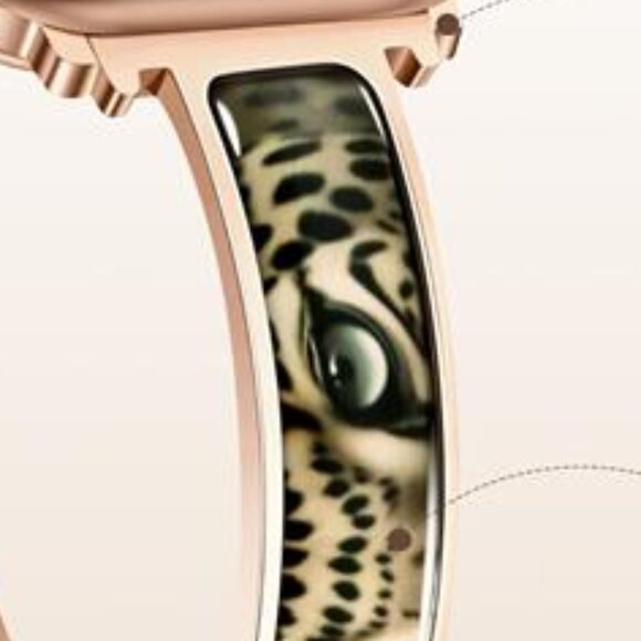 NEW Rose Gold/Leopard Slim Apple Watch Band - Picture 3 of 6